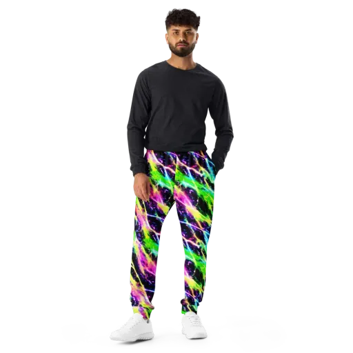 Chromatic Surge on a Men's Joggers