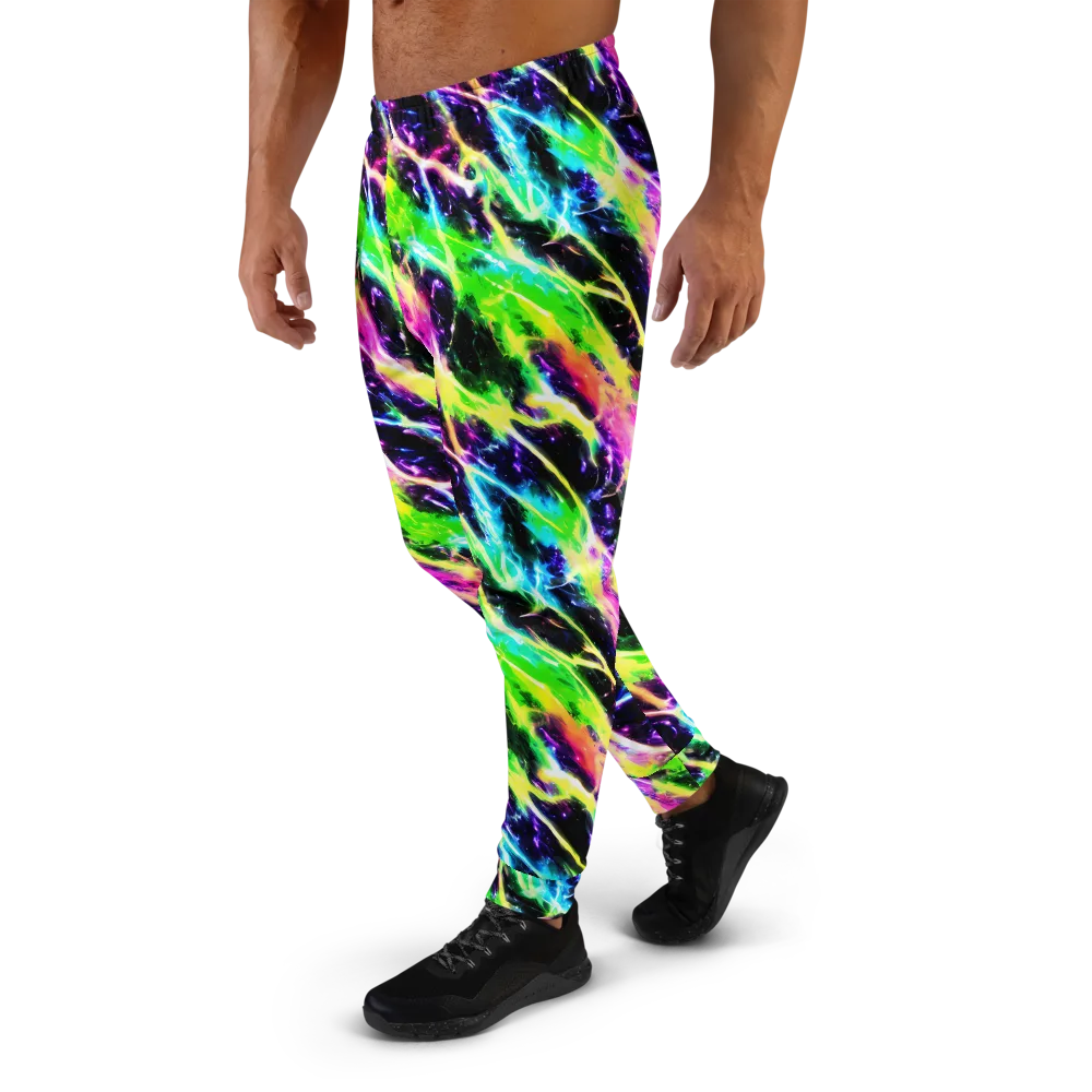 Chromatic Surge on Men's Joggers — Left