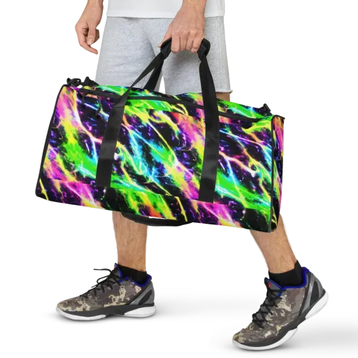 Chromatic Surge on a Duffle Bag