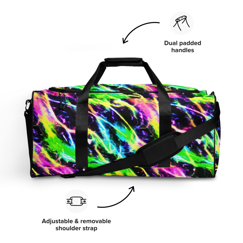 Chromatic Surge on Duffle Bag — Front