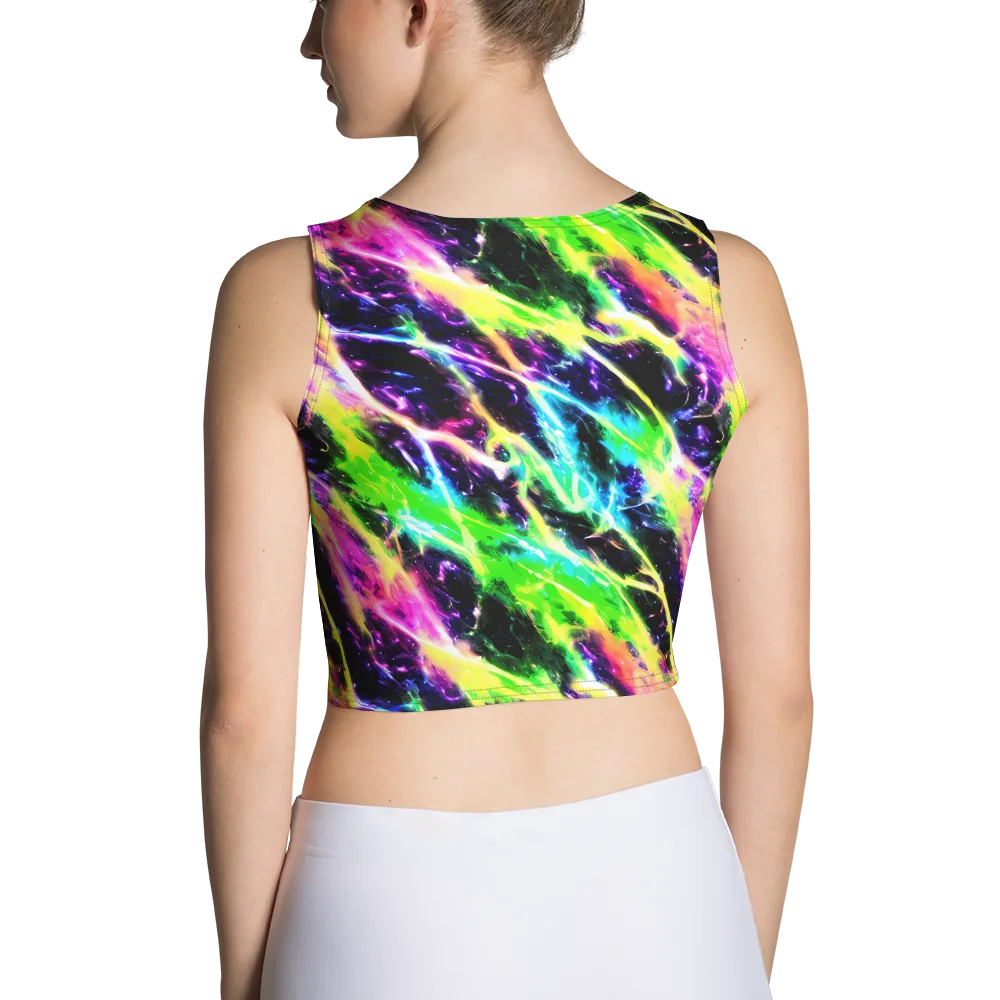Chromatic Surge on Crop Top — Back