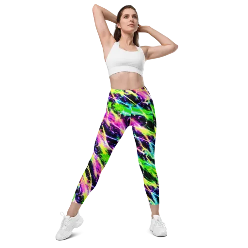 Chromatic Surge on a Leggings with Pockets