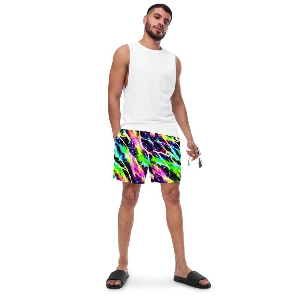 Chromatic Surge on Swim Trunks — Front