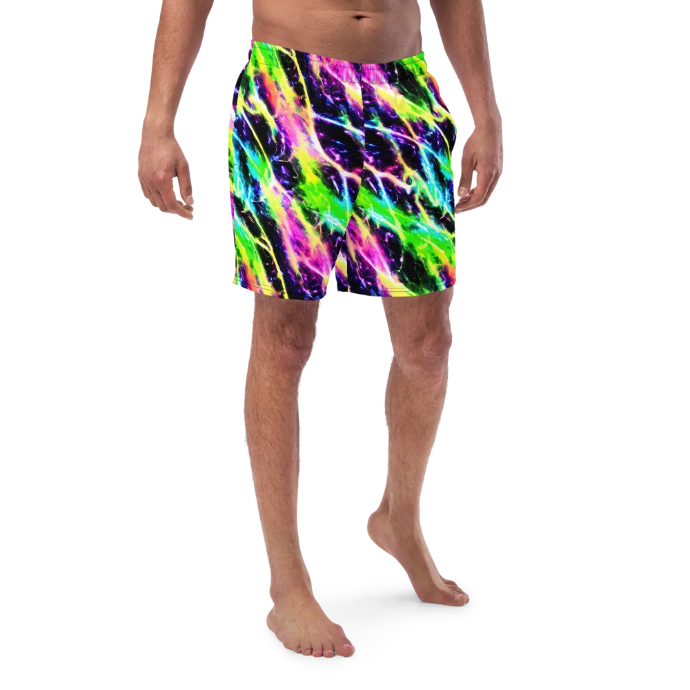 Chromatic Surge on Swim Trunks — Front