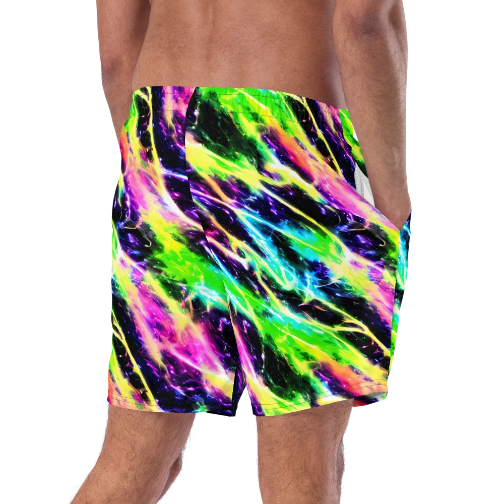 Chromatic Surge on Swim Trunks — Right Back