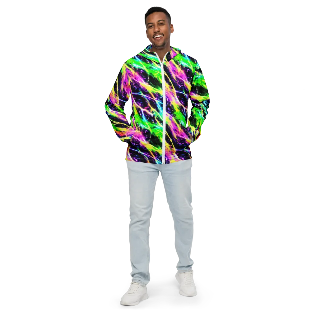 Chromatic Surge on Men's Windbreaker — Front
