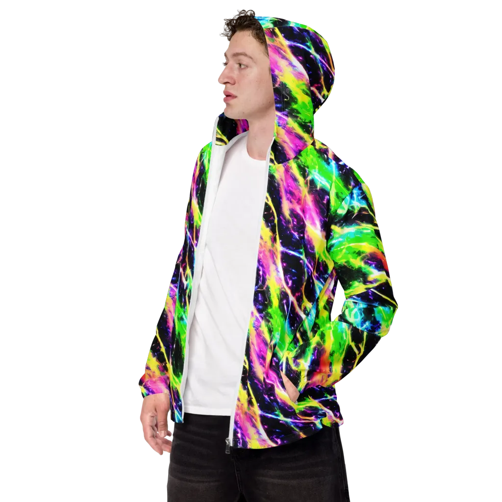 Chromatic Surge on Men's Windbreaker — Left Front