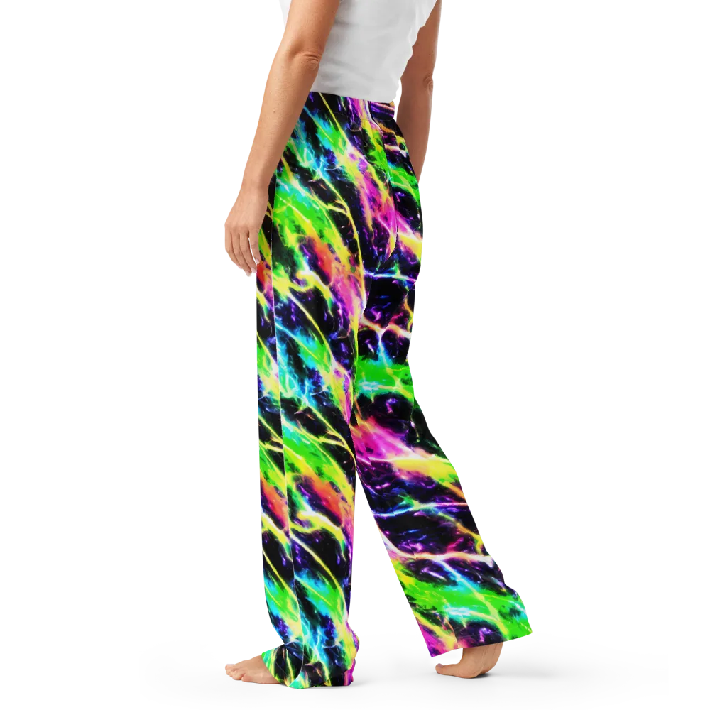 Chromatic Surge on Women's Pajama Pants — Left