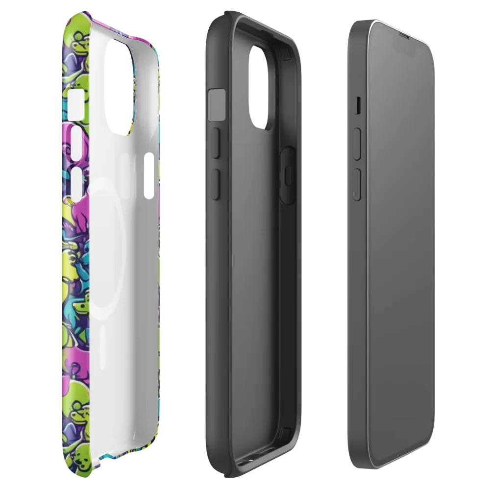 Electric Puppy Field on MagSafe Tough Case for iPhone® — Front