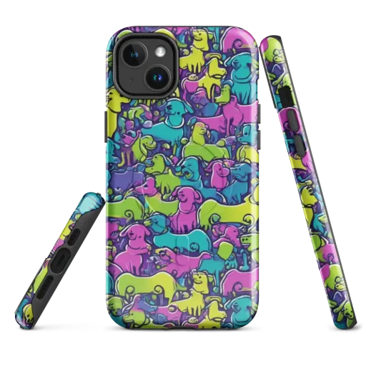 Electric Puppy Field on a MagSafe Tough Case for iPhone®