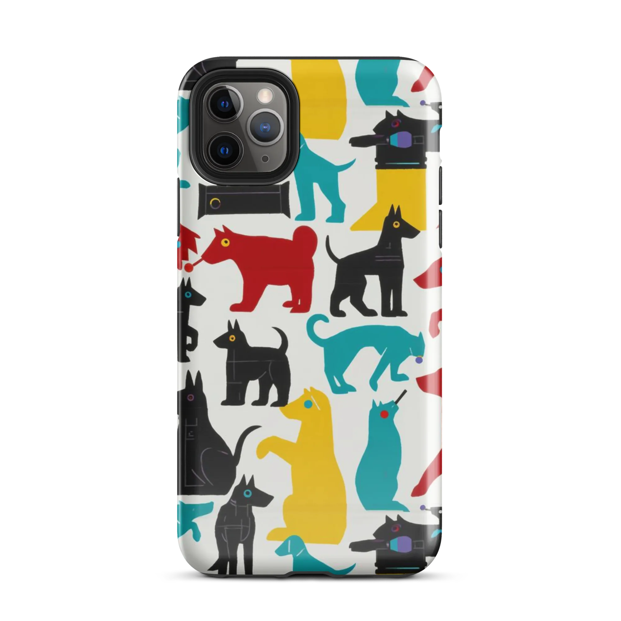 Chromatic Canines on Tough Case for iPhone® — Front