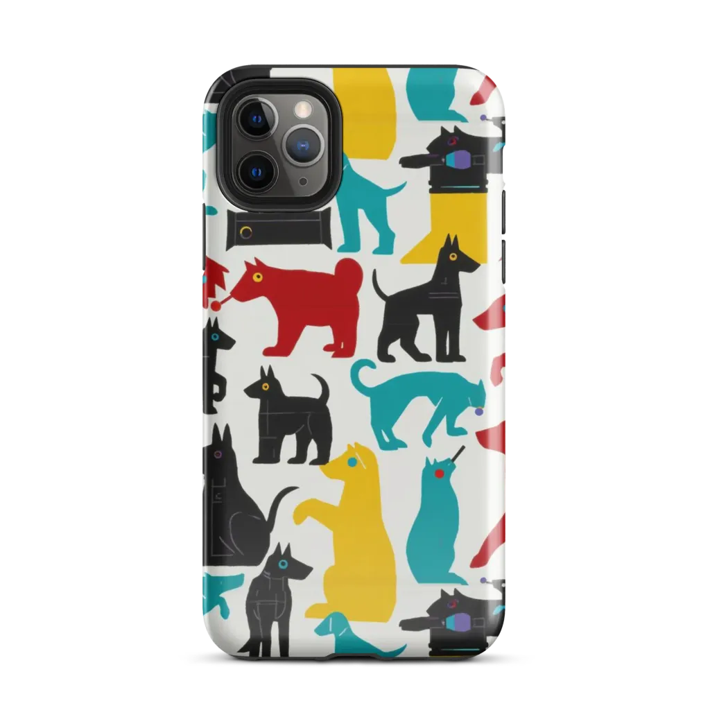 Chromatic Canines on Tough Case for iPhone® — Front