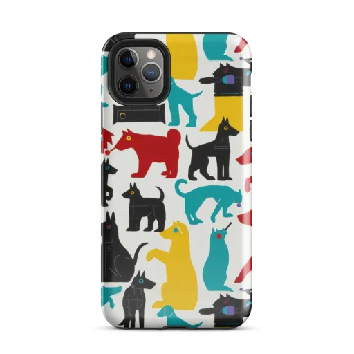 Chromatic Canines on a Tough Case for iPhone®