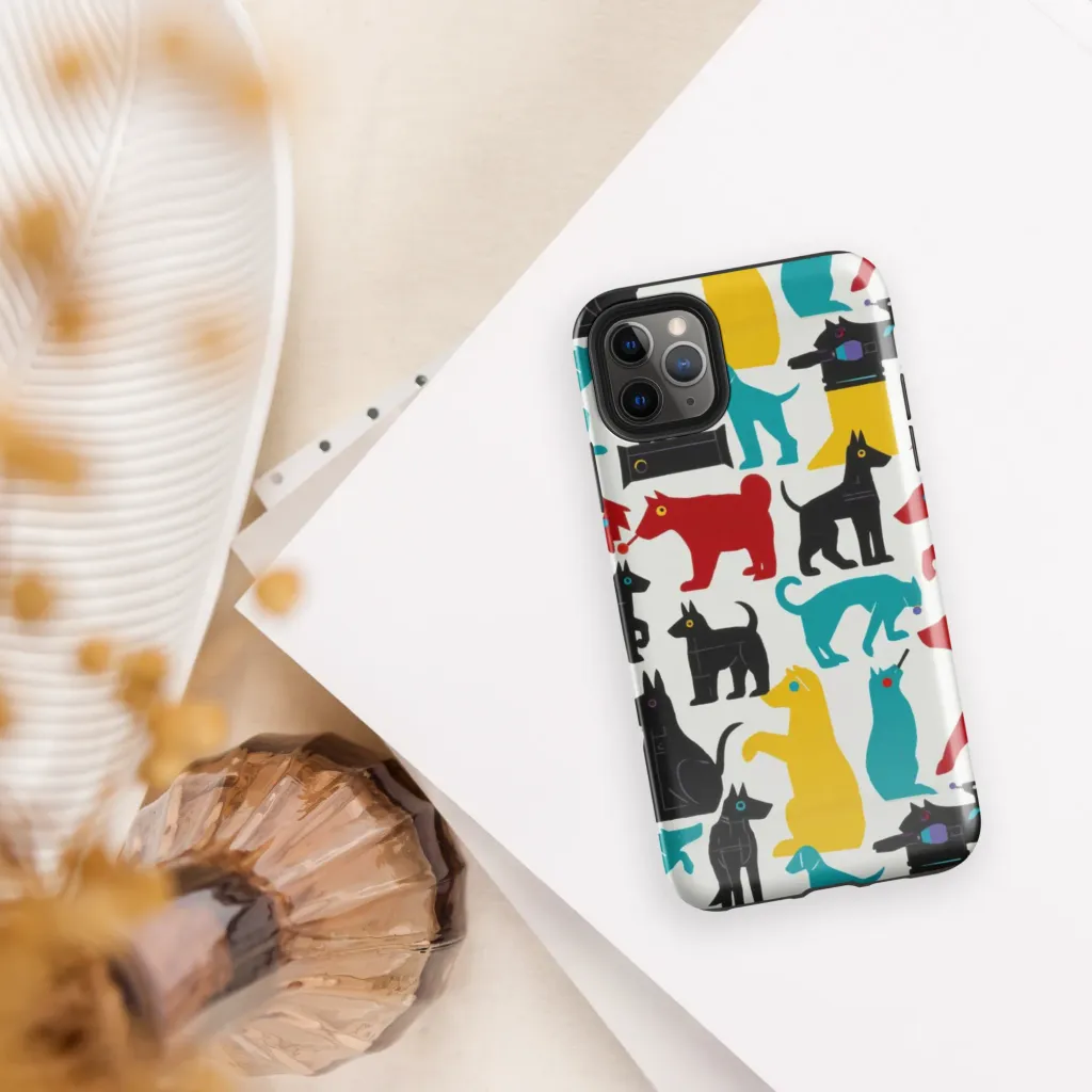 Chromatic Canines on Tough Case for iPhone® — Front