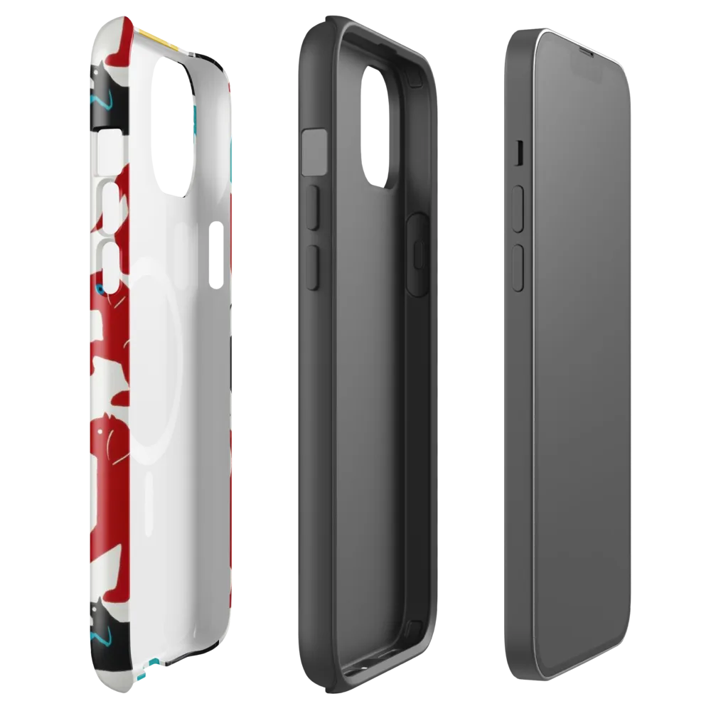 Chromatic Canines on MagSafe Tough Case for iPhone® — Front