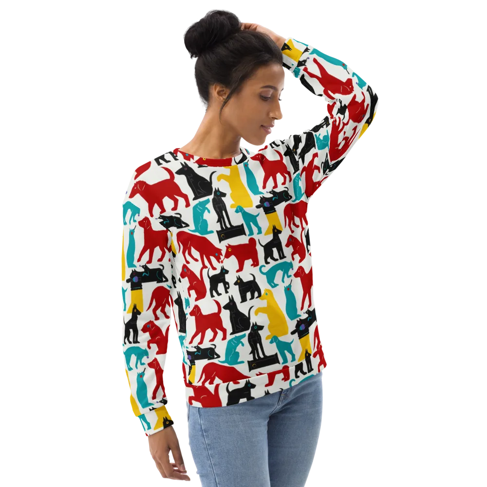 Chromatic Canines on Sweatshirt — Right Front
