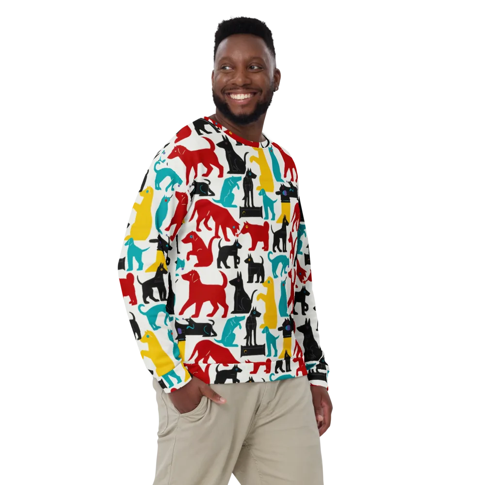 Chromatic Canines on Sweatshirt — Front