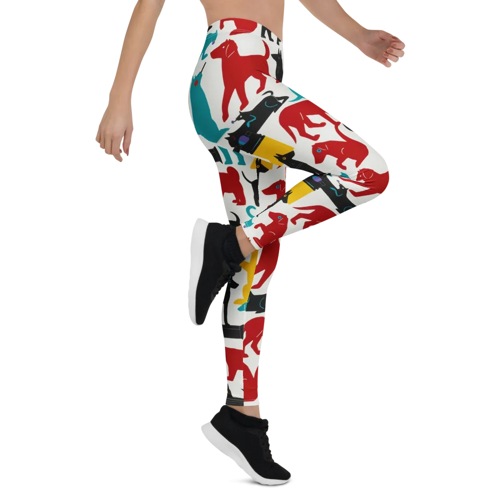 Chromatic Canines on Leggings — Right