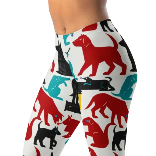Chromatic Canines on a Leggings