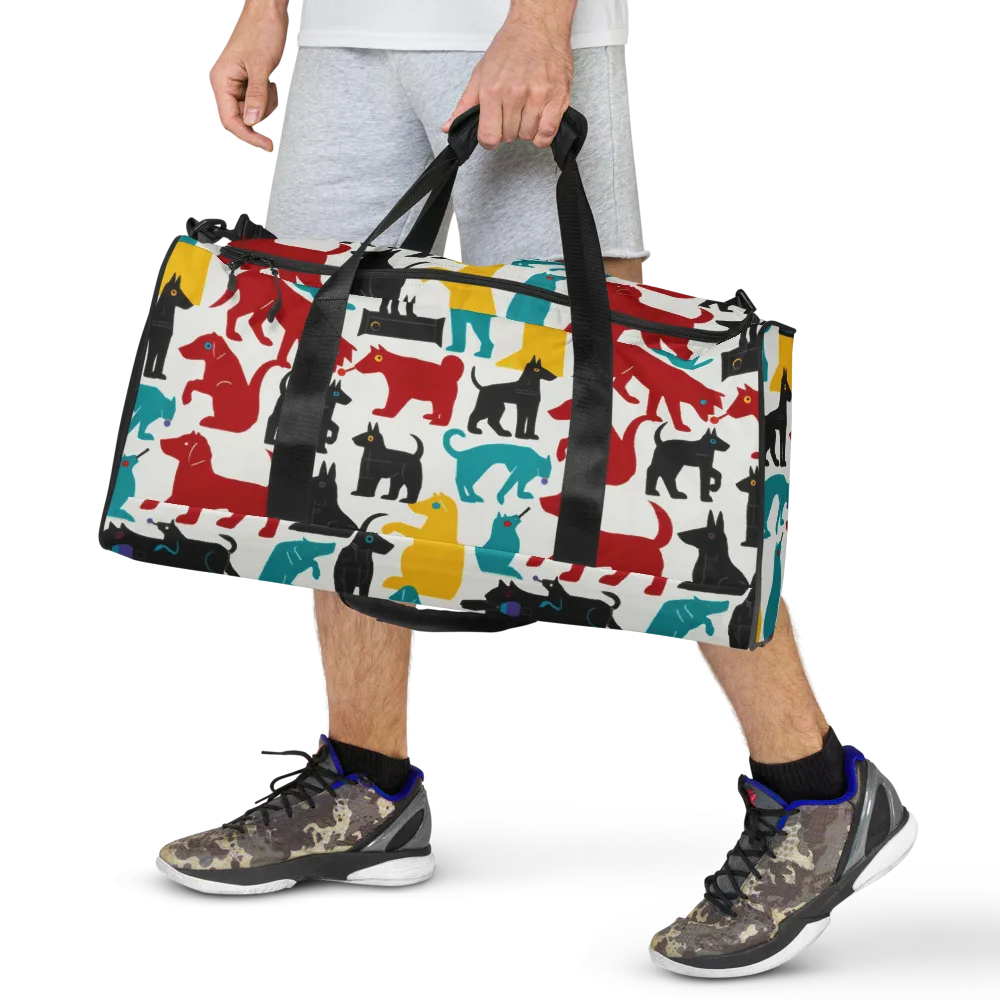 Chromatic Canines on Duffle Bag — Front