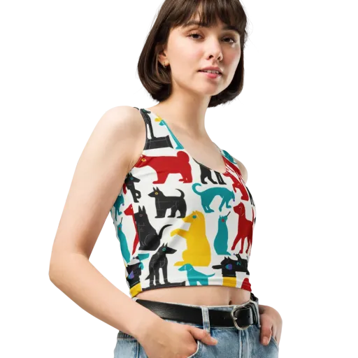 Chromatic Canines on a Crop Top