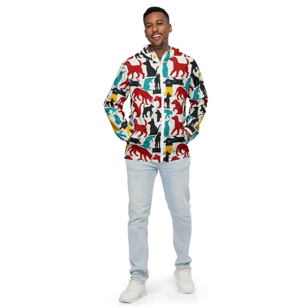 Chromatic Canines on Men's Windbreaker — Front