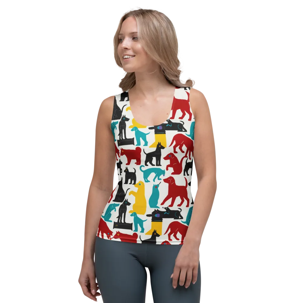 Chromatic Canines on Women's Tank Top — Front