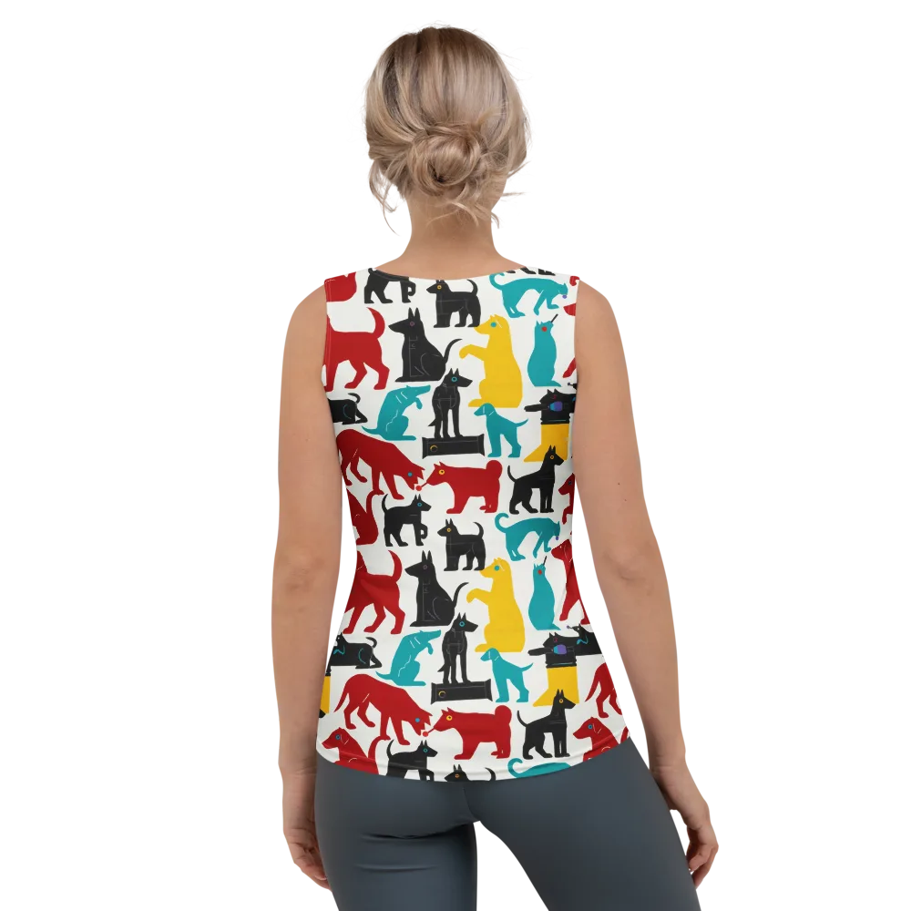 Chromatic Canines on Women's Tank Top — Back