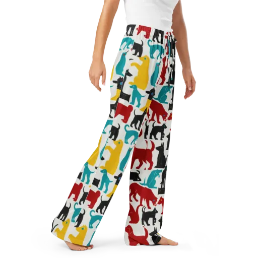 Chromatic Canines on a Women's Pajama Pants