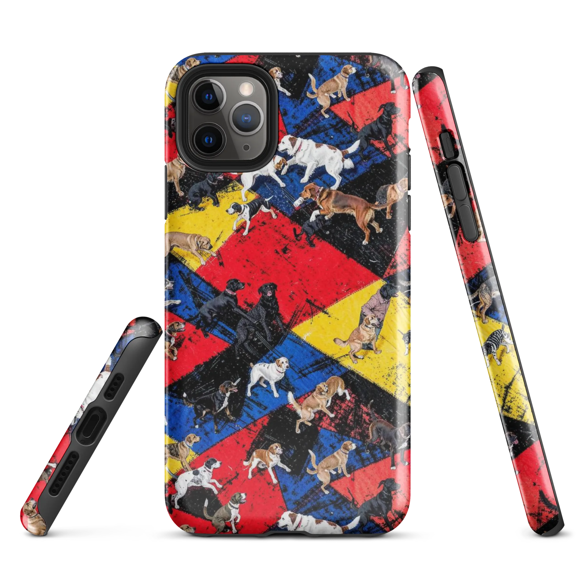 Canine Color Riot on Tough Case for iPhone® — Front