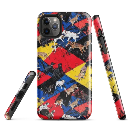 Canine Color Riot on a Tough Case for iPhone®