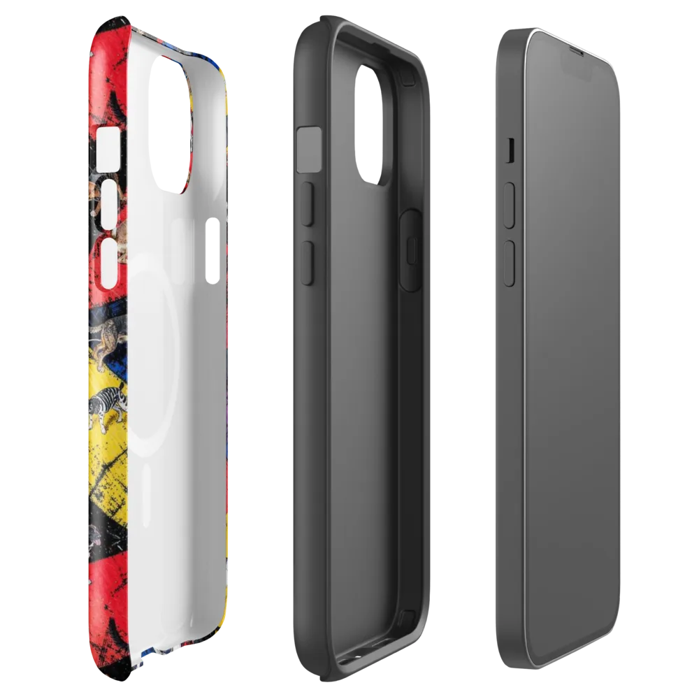 Canine Color Riot on MagSafe Tough Case for iPhone® — Front
