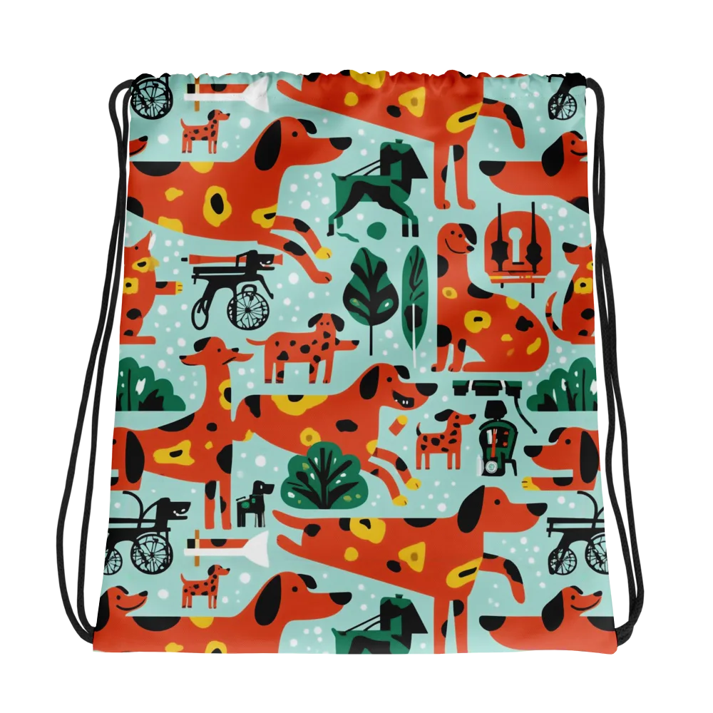 Dachshund Daydream on Drawstring Bag — Photo