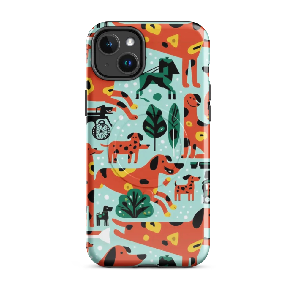 Dachshund Daydream on MagSafe Tough Case for iPhone® — Front