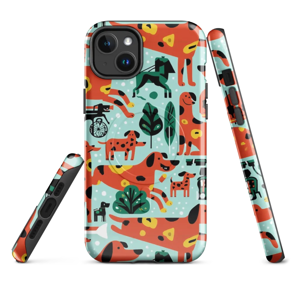 Dachshund Daydream on MagSafe Tough Case for iPhone® — Front