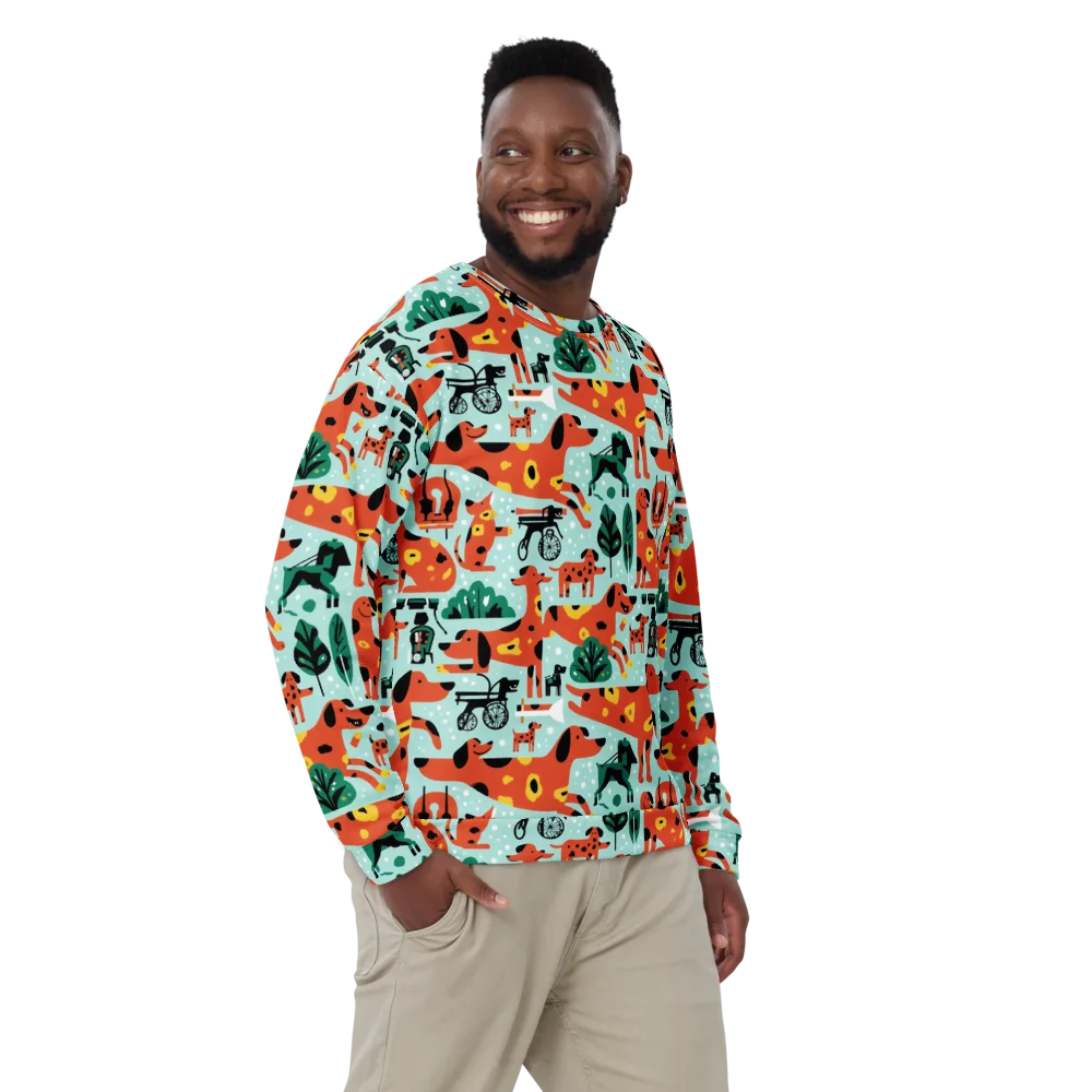 Dachshund Daydream on Sweatshirt — Front