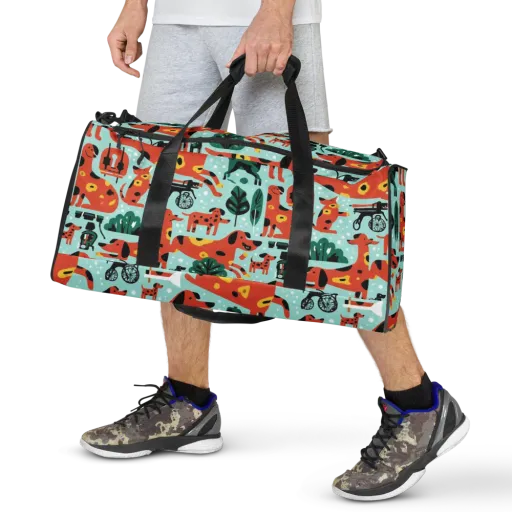Dachshund Daydream on a Duffle Bag