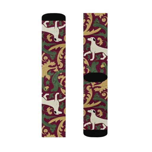 Acanthus Hounds on a Socks