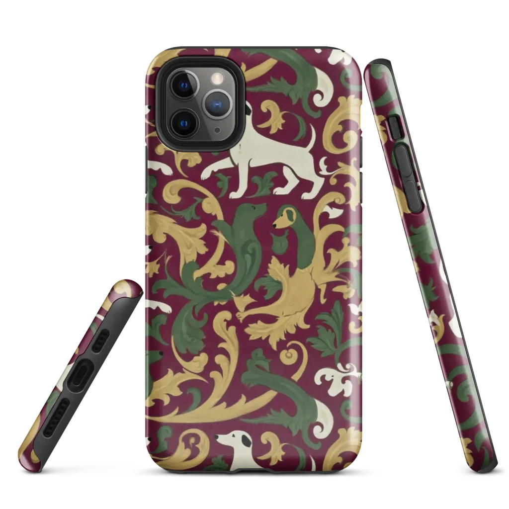 Acanthus Hounds on Tough Case for iPhone® — Front