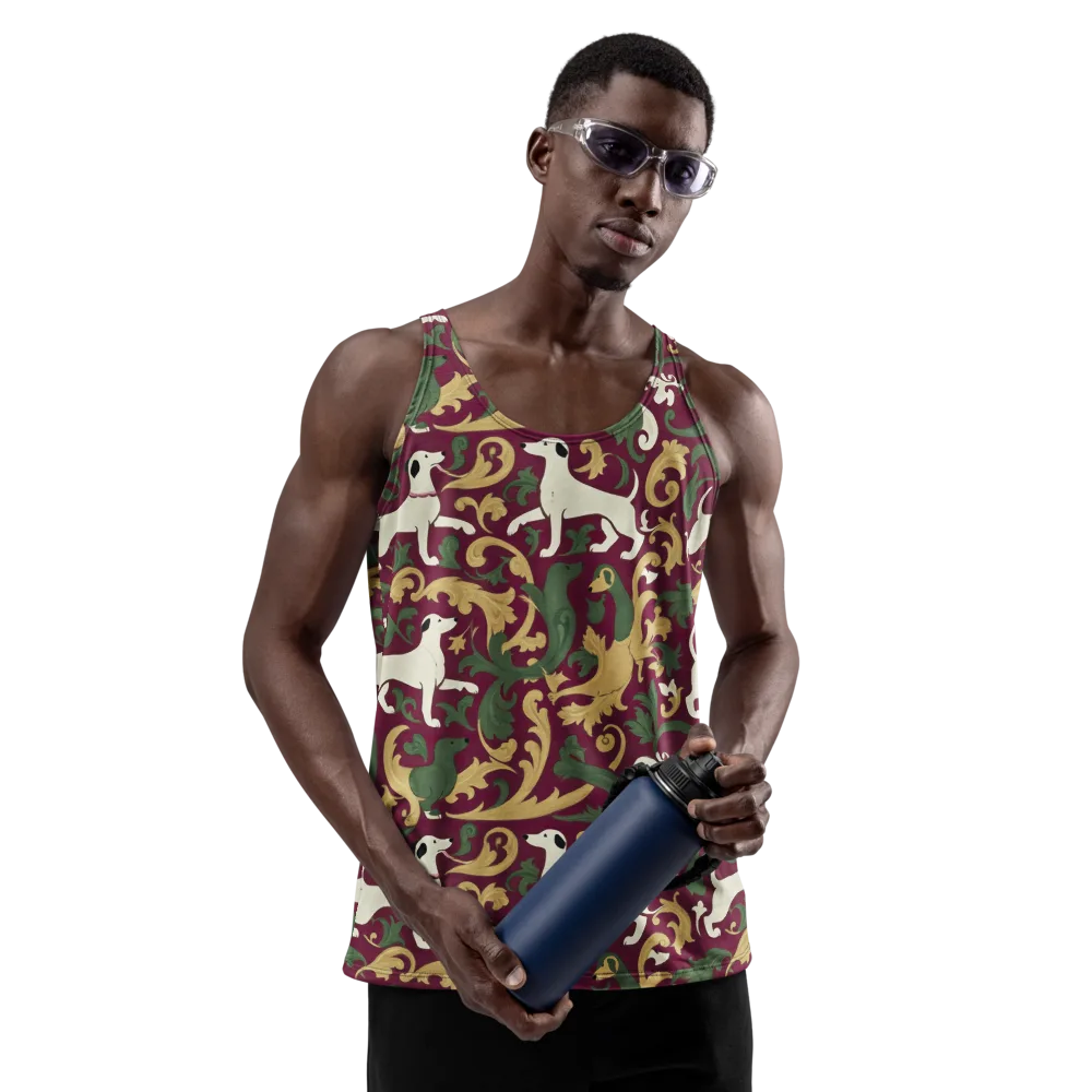 Acanthus Hounds on Men's Tank Top — Front