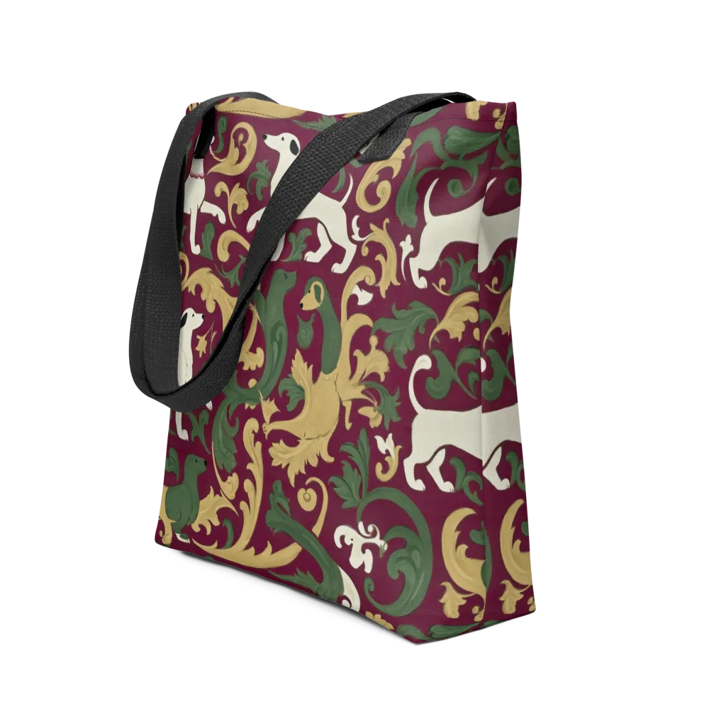 Acanthus Hounds on Tote Bag — Front