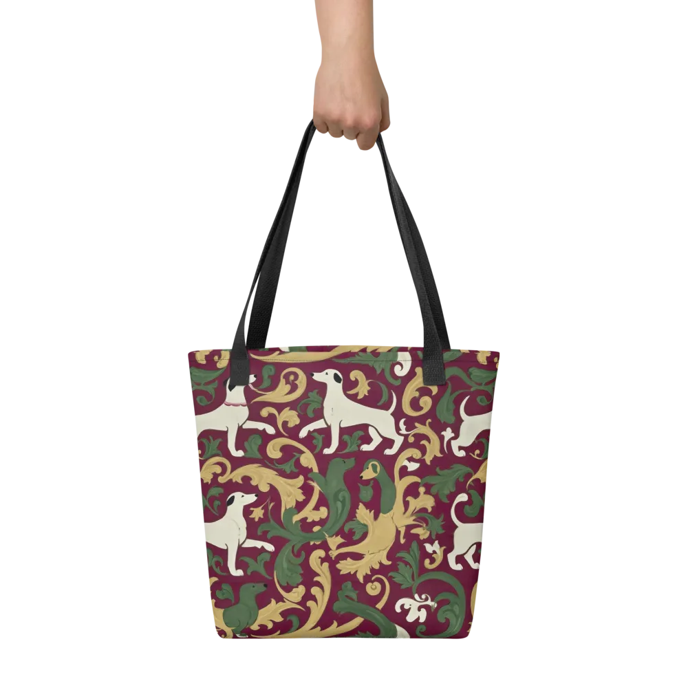 Acanthus Hounds on Tote Bag — Front