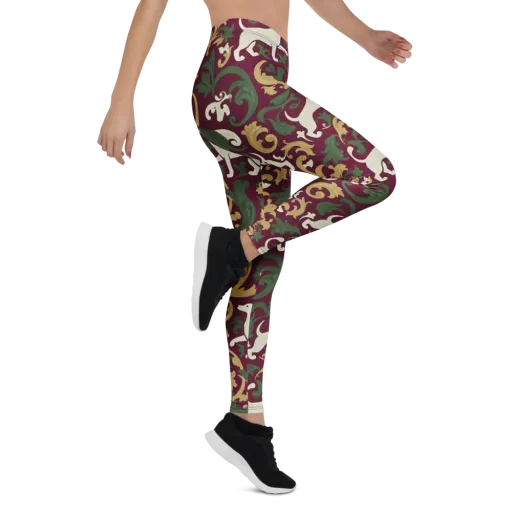 Acanthus Hounds on a Leggings
