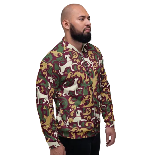 Acanthus Hounds on a Bomber Jacket