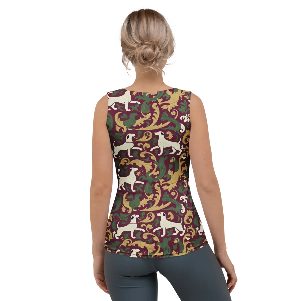 Acanthus Hounds on Women's Tank Top — Back
