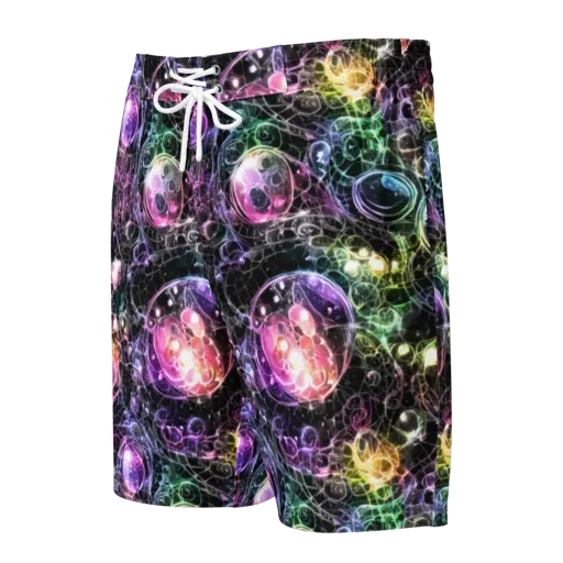 Cosmic Glass on a Men's Board Shorts
