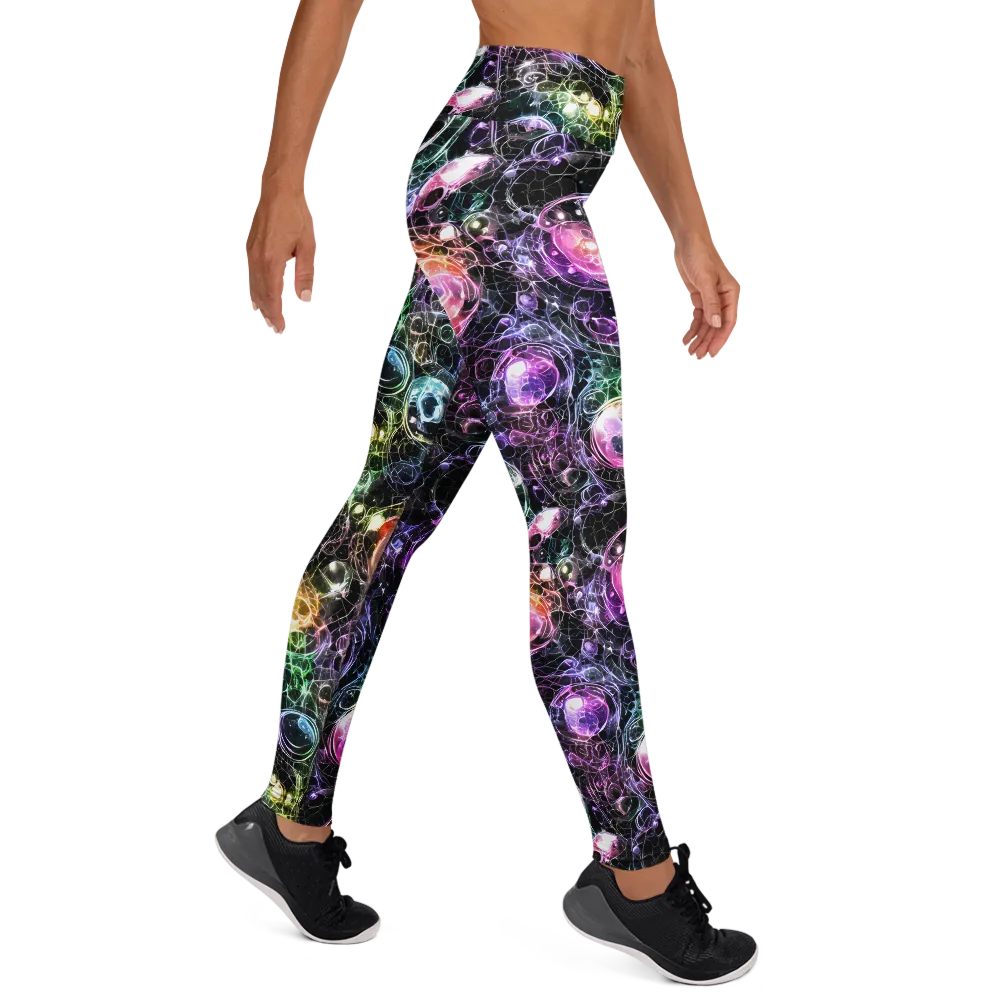 Cosmic Glass on Yoga Leggings — Right