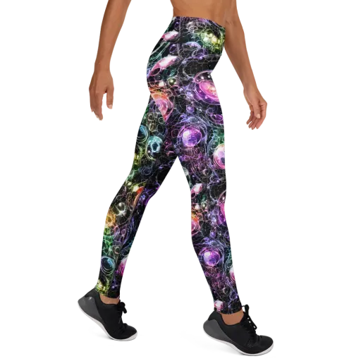 Cosmic Glass on a Yoga Leggings