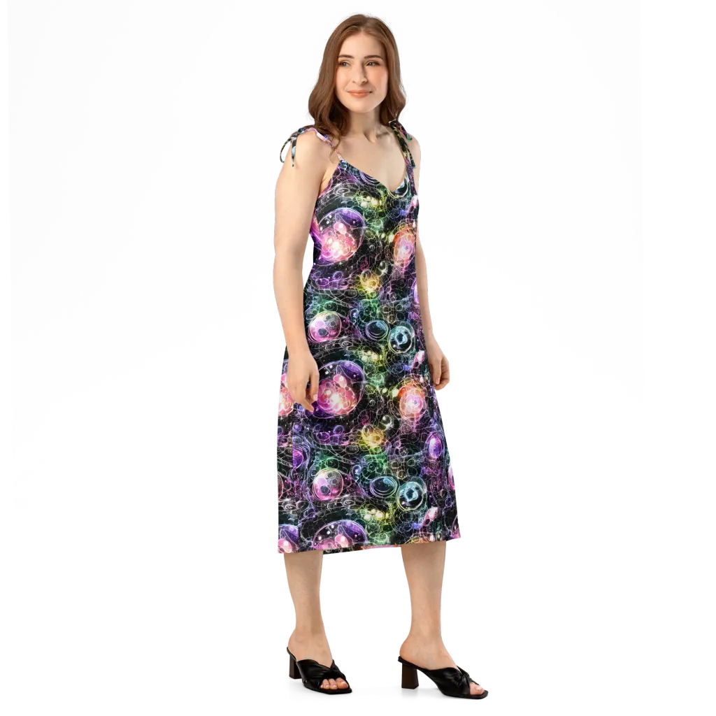 Cosmic Glass on Slip Dress — Right Front
