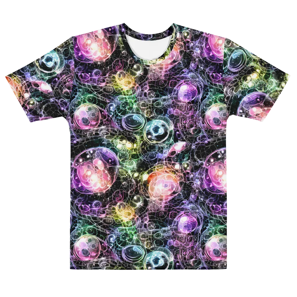 Cosmic Glass on Men's Cotton Crew Neck T-Shirt — Front